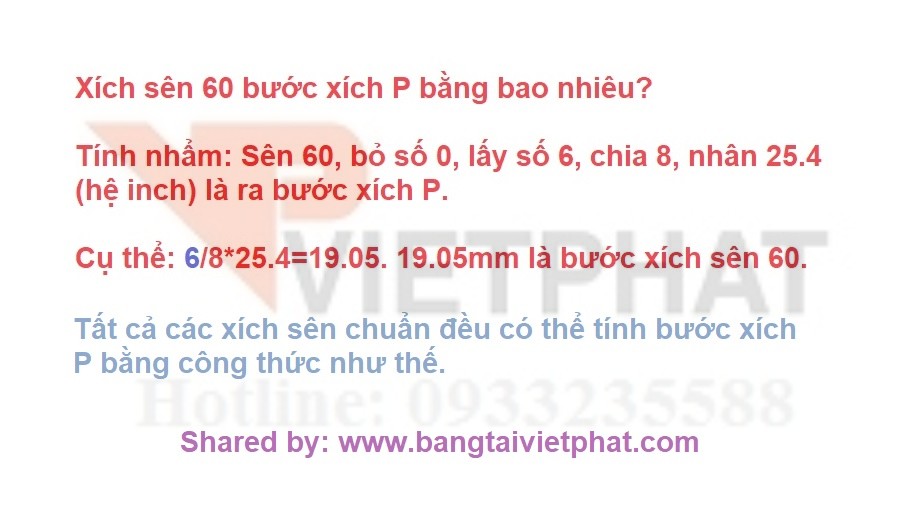 How to calculate the pitch P of the standard chains Price Contact