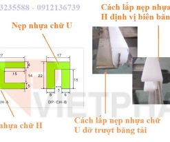 nẹp trượt chống mòn HDPE biên dạng chữ U