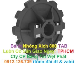 bánh nhông nhựa POM cho xích nhựa 880 TAB