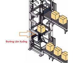 băng tải thang nâng lên xuống tầng lift conveyor