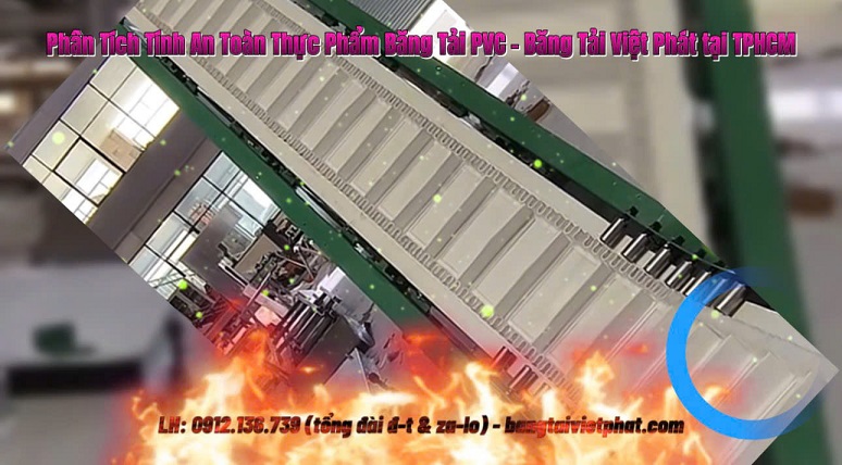 băng tải PVC trắng tải viên gỗ nén