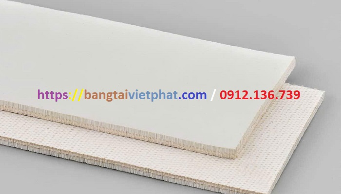 mẫu băng tải PVC trắng