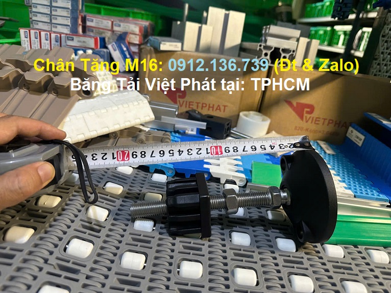 chiều cao chân tăng M16